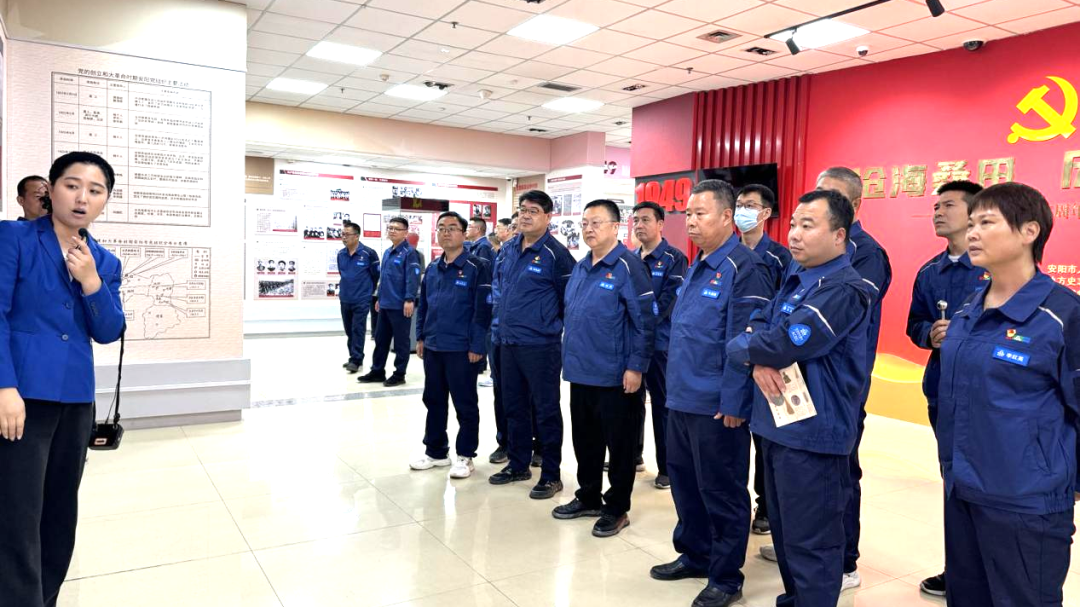 安彩能源党支部走进安阳市博物馆开展主题党日活动 图片